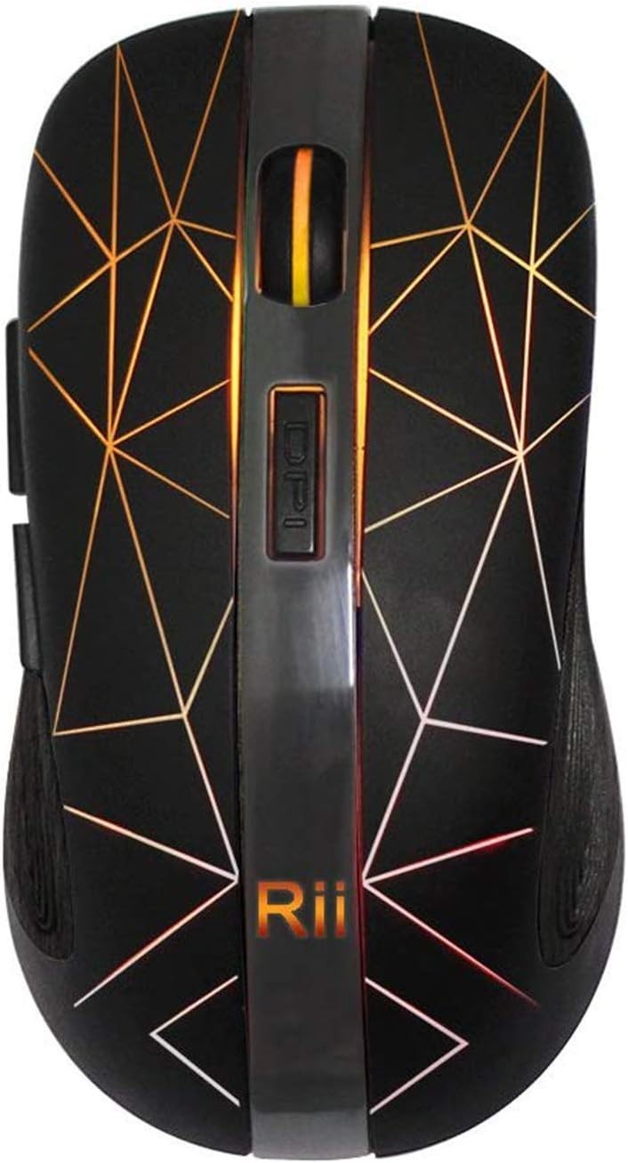 Wireless Gaming Mouse RGB Rechargeable 1600 DPI 2.4G USB Silent PC Laptop