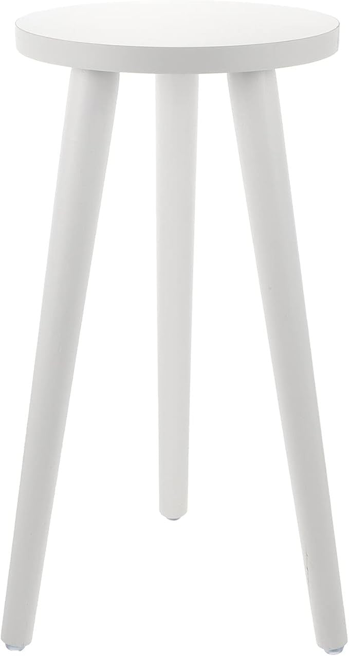 Tall Wooden Plant Stand Round Table Indoor Flower Pot Holder Small Side Table