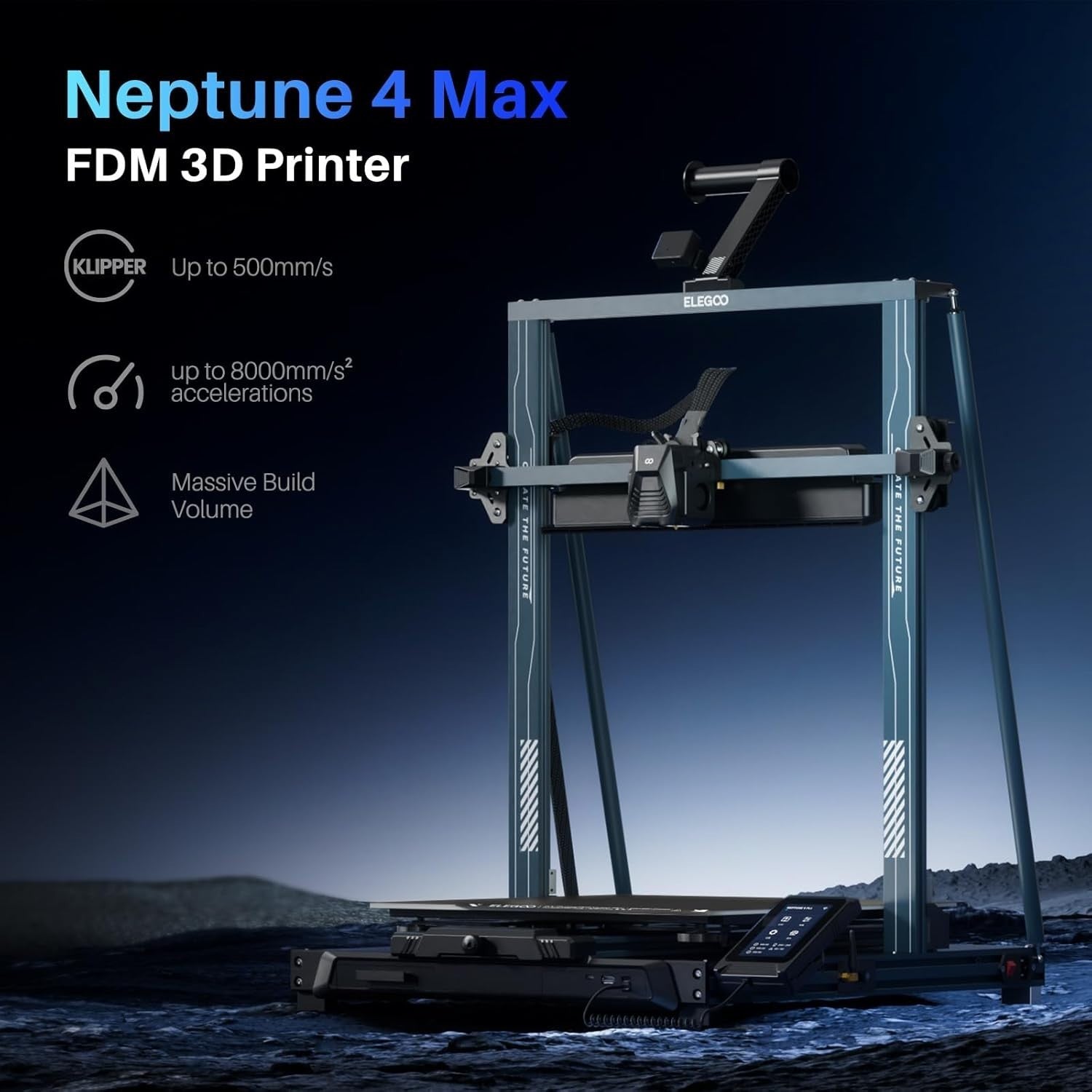 Extra Large High-Speed 3D Printer 500mm/s Auto Level 300°C Direct Drive