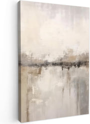 Abstract Beige Canvas Wall Art 40x60cm Modern Living Room Decor