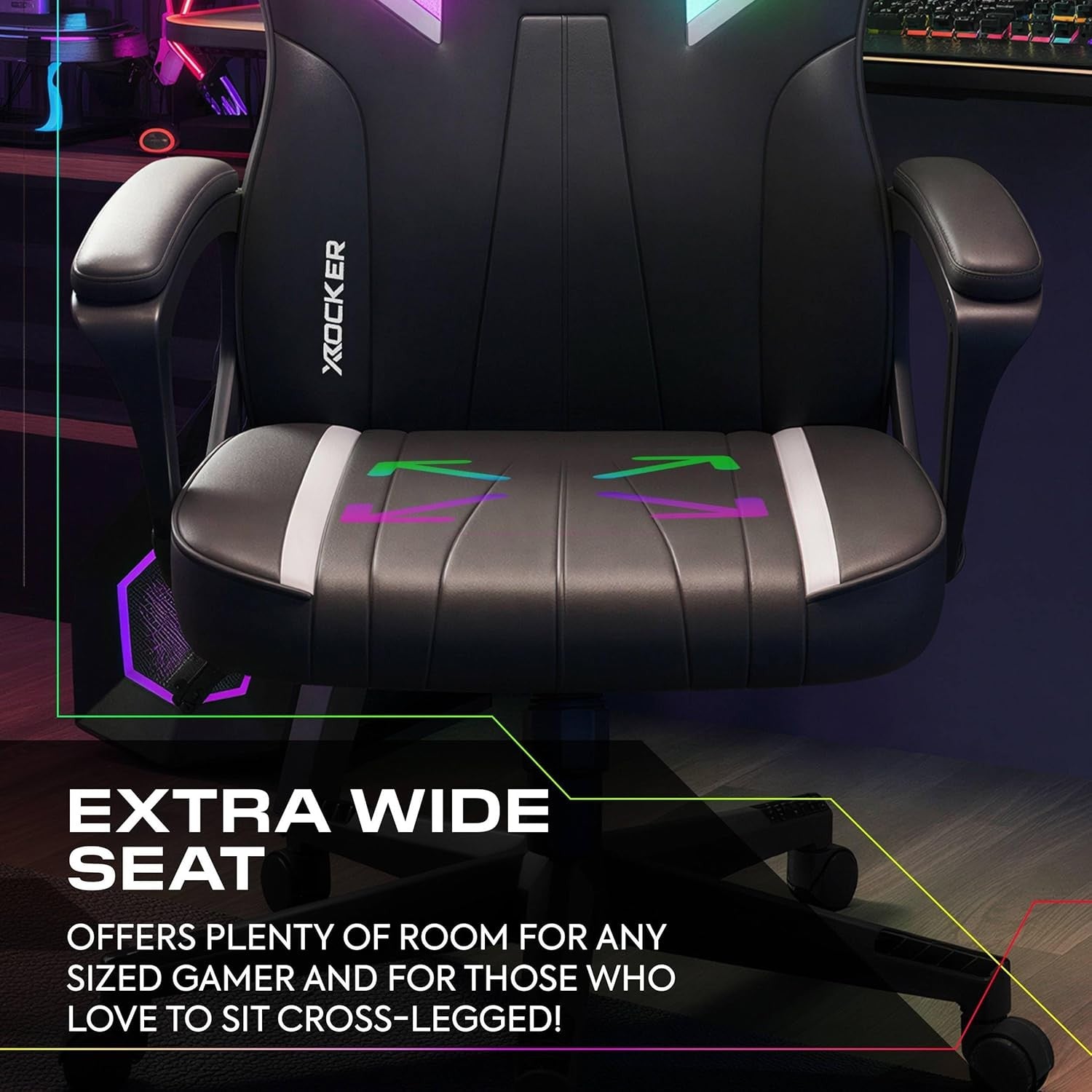 RGB Gaming Chair High Back Ergonomic LED App Control