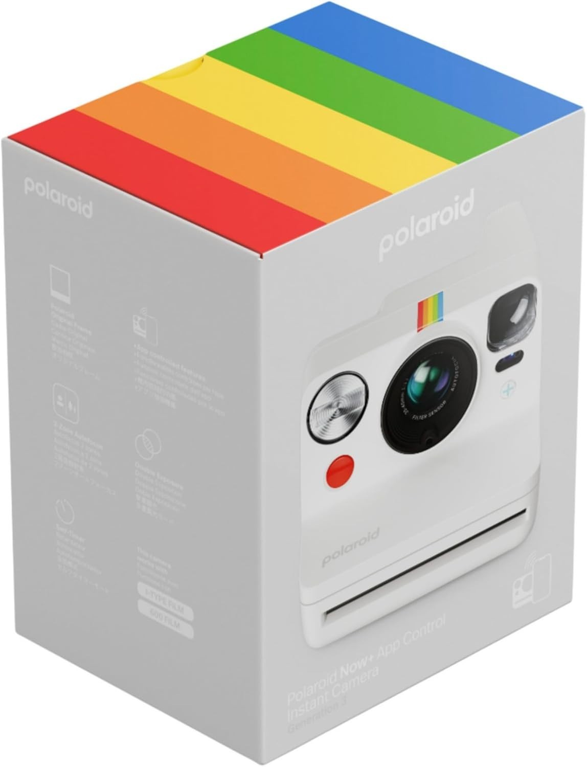 Instant Camera with Film Pack Bluetooth App Connected Autofocus White