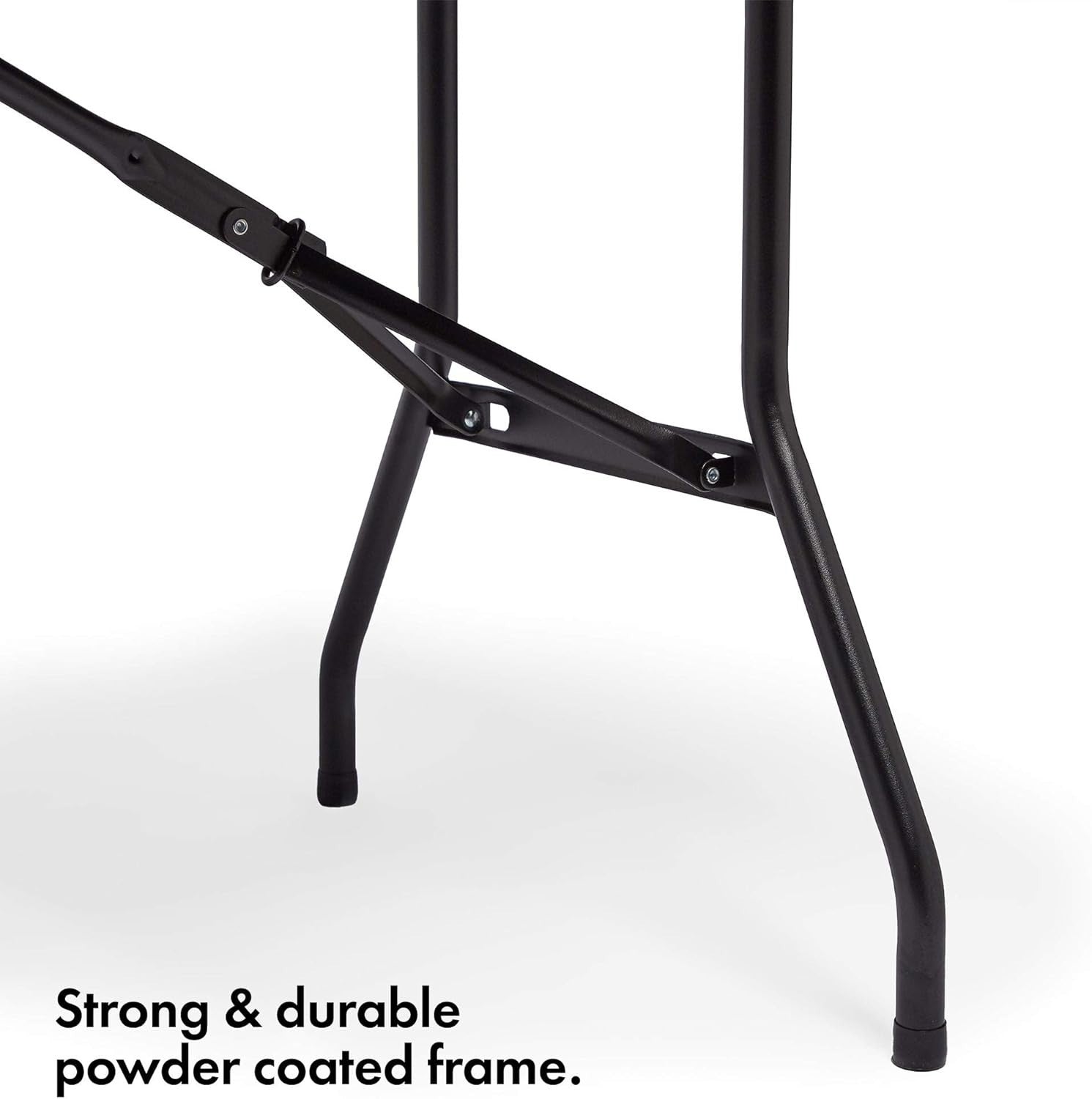 6ft Folding Garden Dining Table Rattan Effect Weatherproof Outdoor