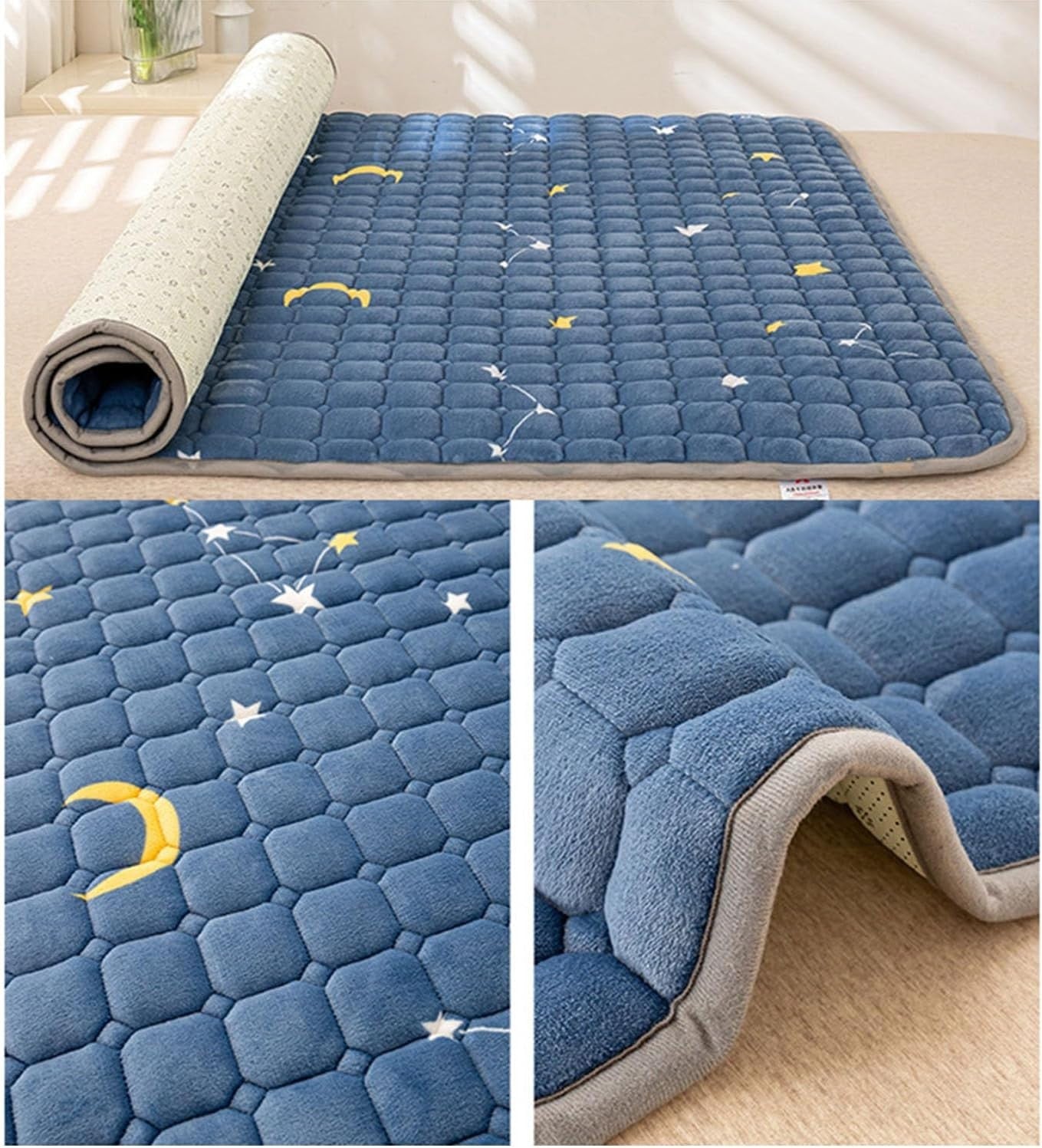 Futon Floor Mattress Double 200x220cm Thick Soft Tatami Bed Mat Pad