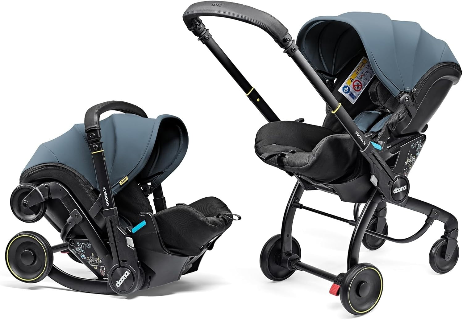Convertible Baby Car Seat Stroller 0+ 3 Recline Travel System Blue