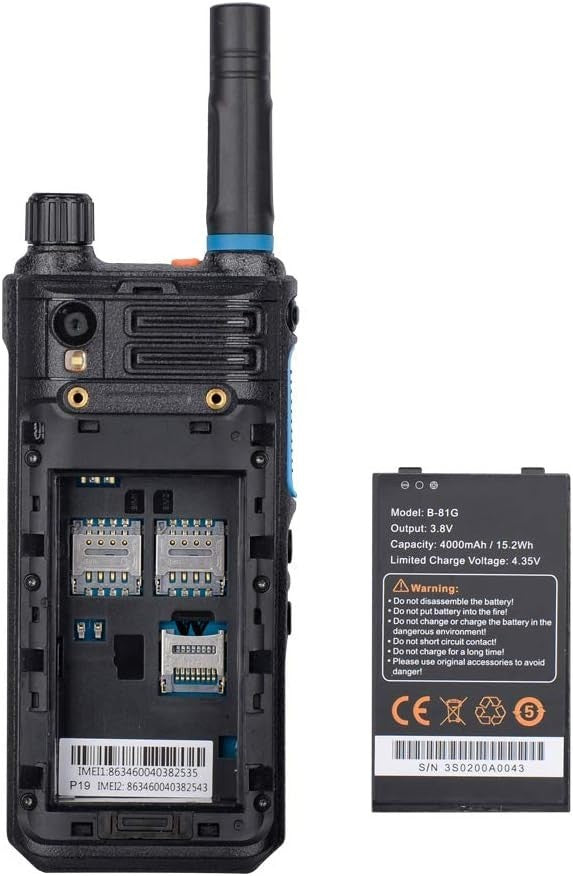 Network Walkie Talkie GPS Android PTT LTE 4G Waterproof Radio Phone