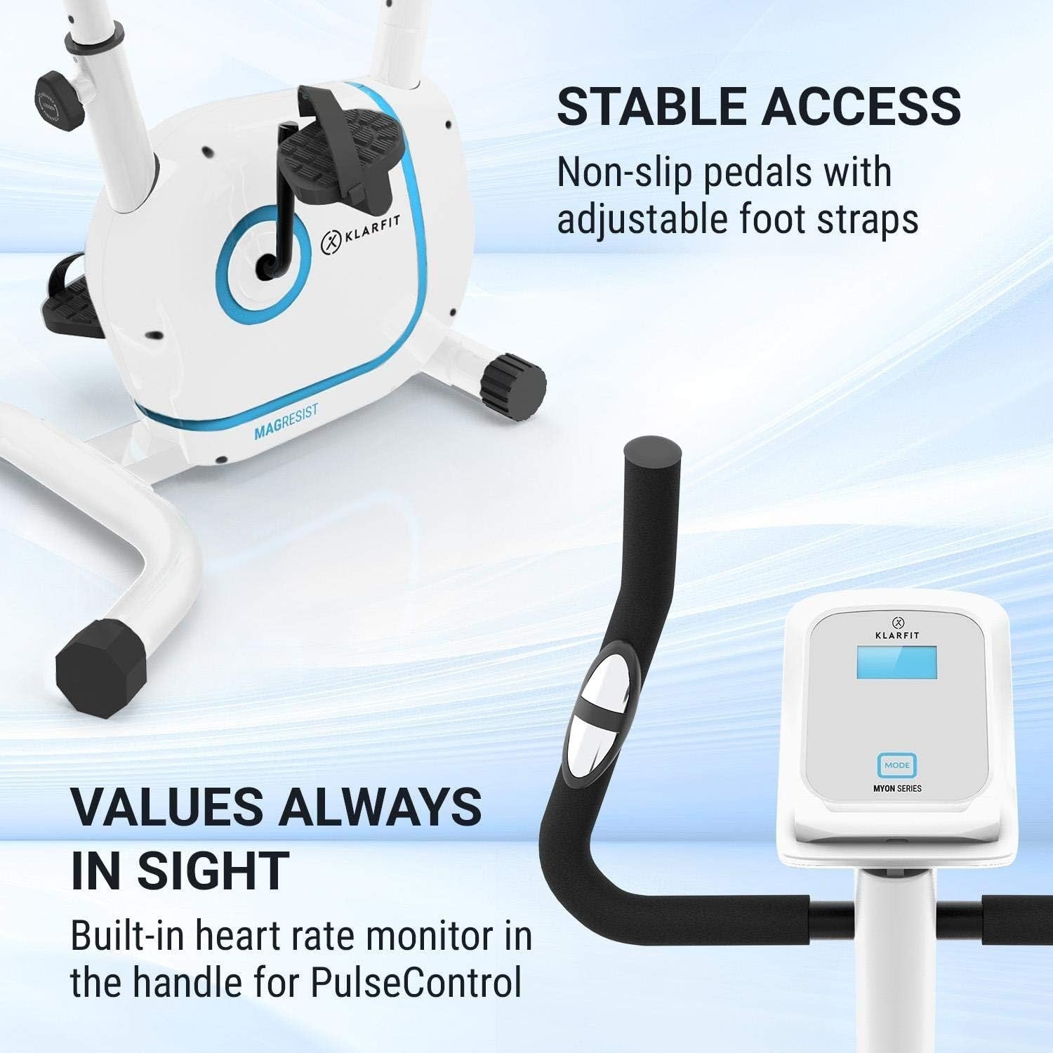 Foldable Magnetic Exercise Bike w/ 12kg Flywheel, LCD, Tablet Mount & 8 Levels