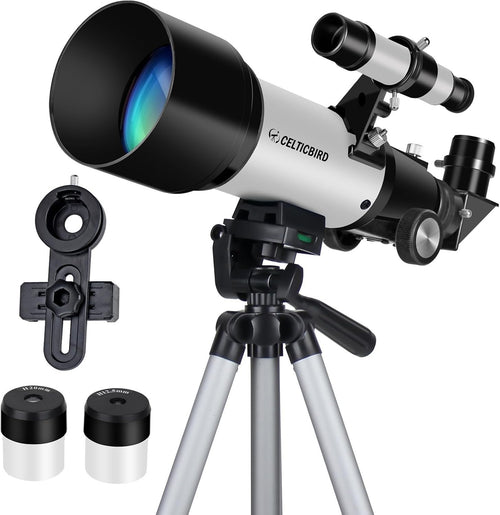 70mm Aperture 400mm Astronomical Refracting Telescope for Kids & Adults
