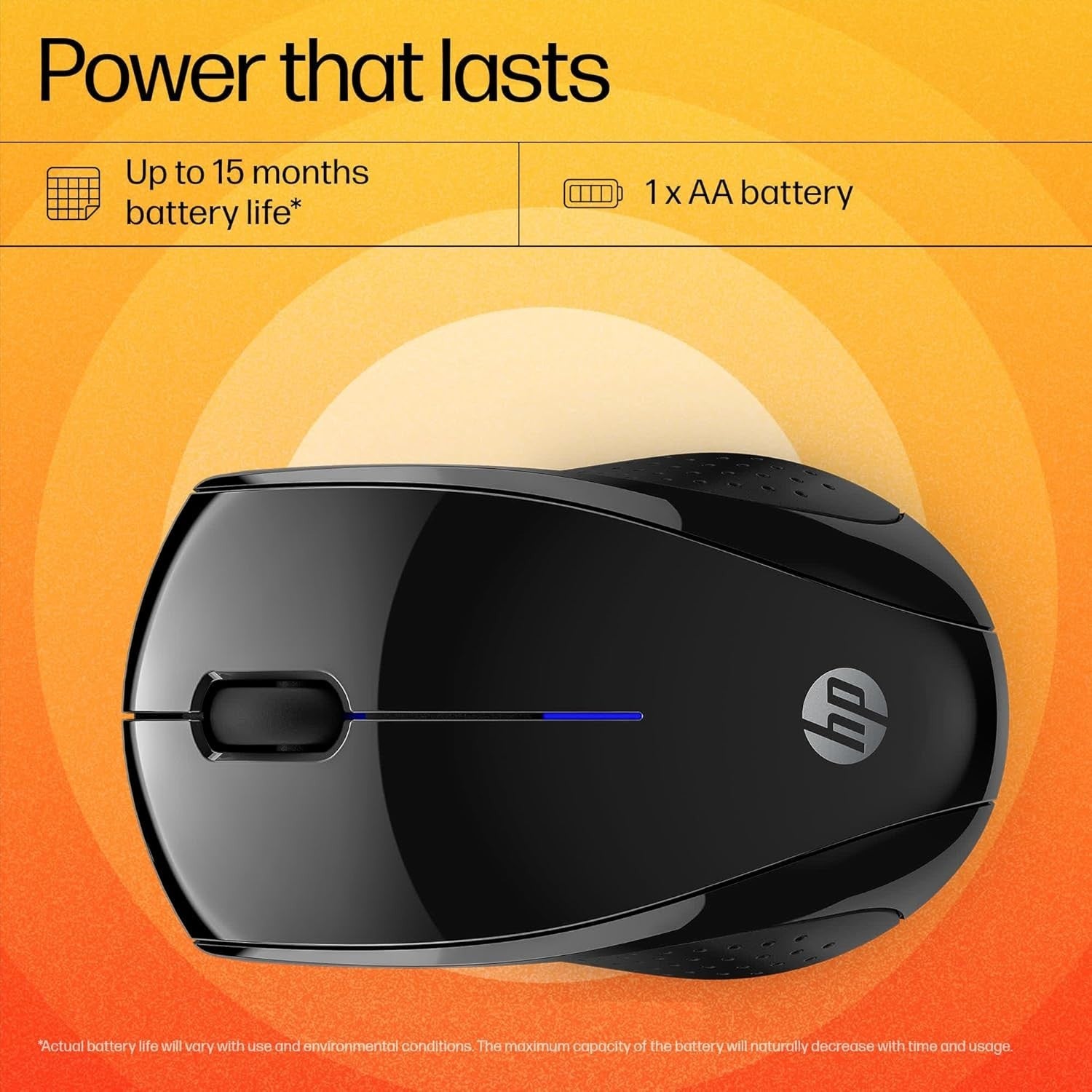 Silent Wireless Mouse 2.4GHz USB 15 Month Battery Laptop PC
