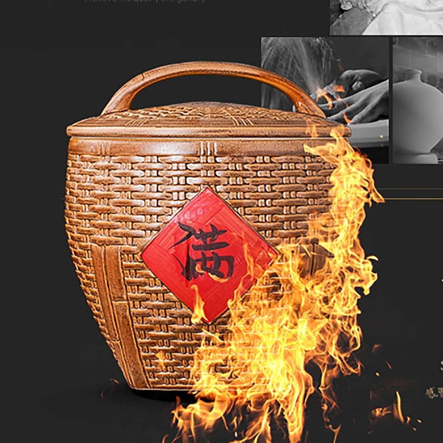 10KG Grain Storage Jar Large Capacity Rice Dispenser Food Container