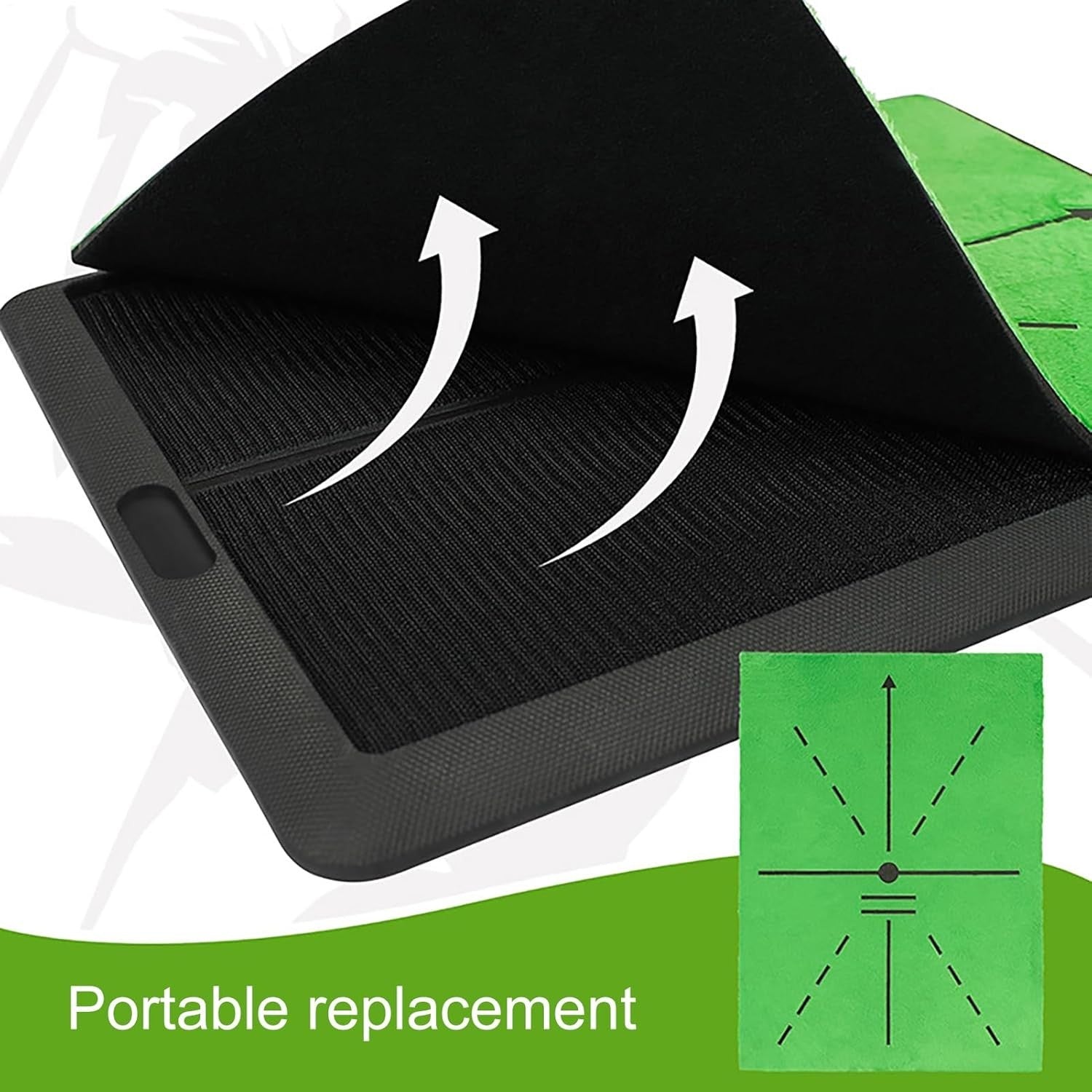 Golf Putting Mat Practice Trainer Indoor Green Home Office Training Aid