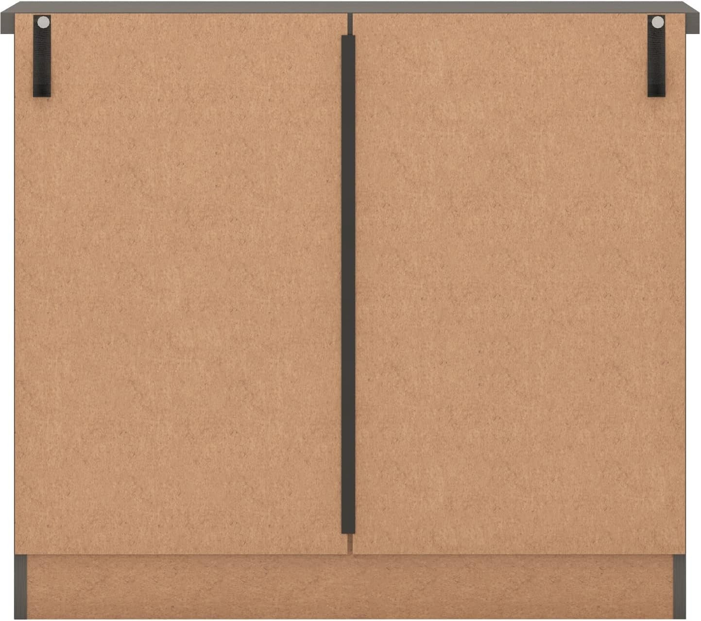 Modern Grey 3 Drawer Chest of Drawers Bedroom Storage Cabinet 3D Finish
