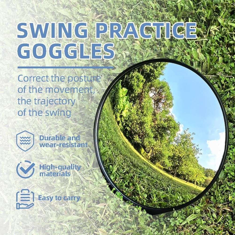 12" Golf Convex Swing Mirror Adjustable Training Aid