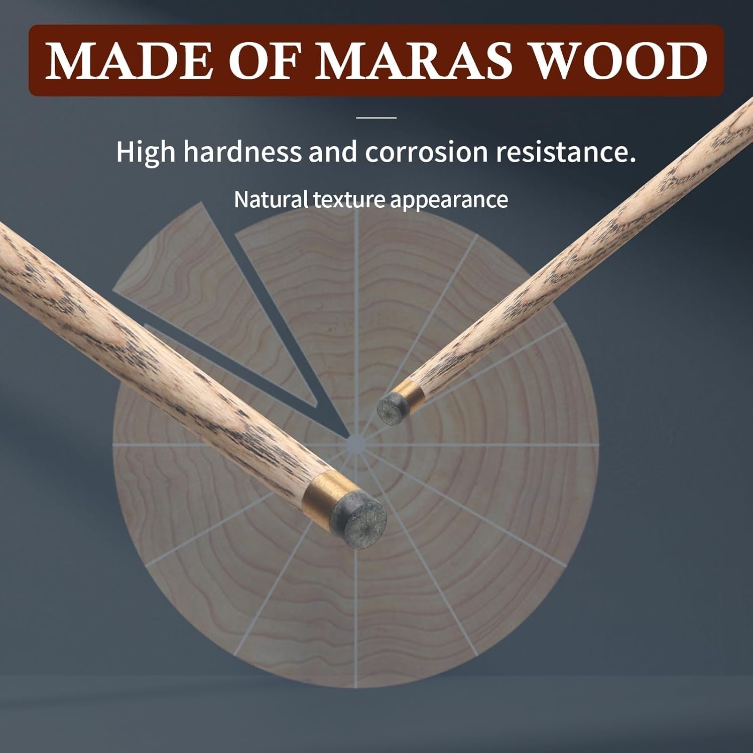 57" Pool Cue Set of 3 18oz Maple Wood 9.5mm Tip Brass Joint