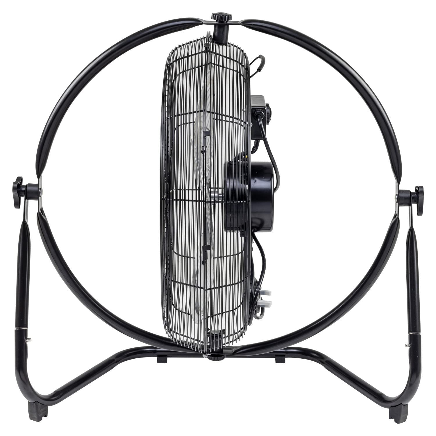 20" Orbital Floor Fan 120W Heavy Duty Industrial Metal 3-Speed Air Circulator
