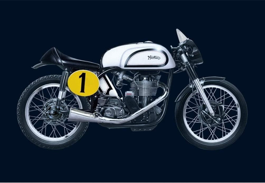 1:9 Scale Classic Racing Motorcycle Model Kit – 220mm Display Collectible