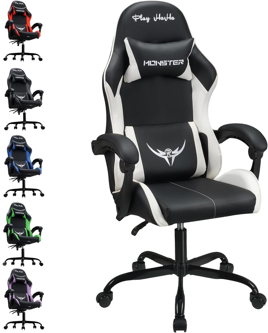 Ergonomic Gaming Chair High Back Racing Desk Chair 150kg PU Leather