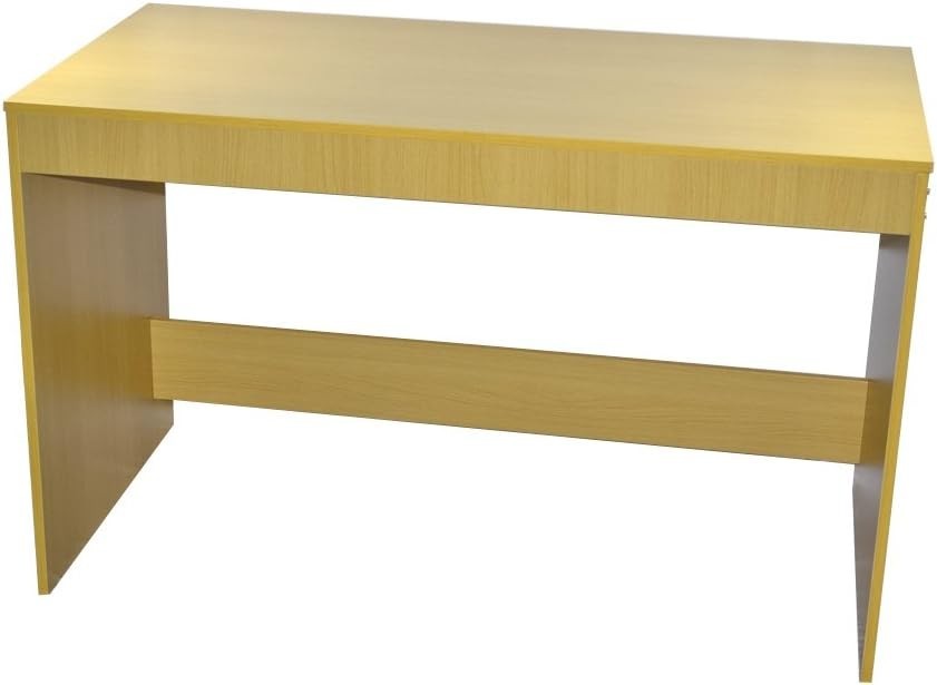 Beech Computer Desk 120x60cm Waterproof Table with Drawer Home Office