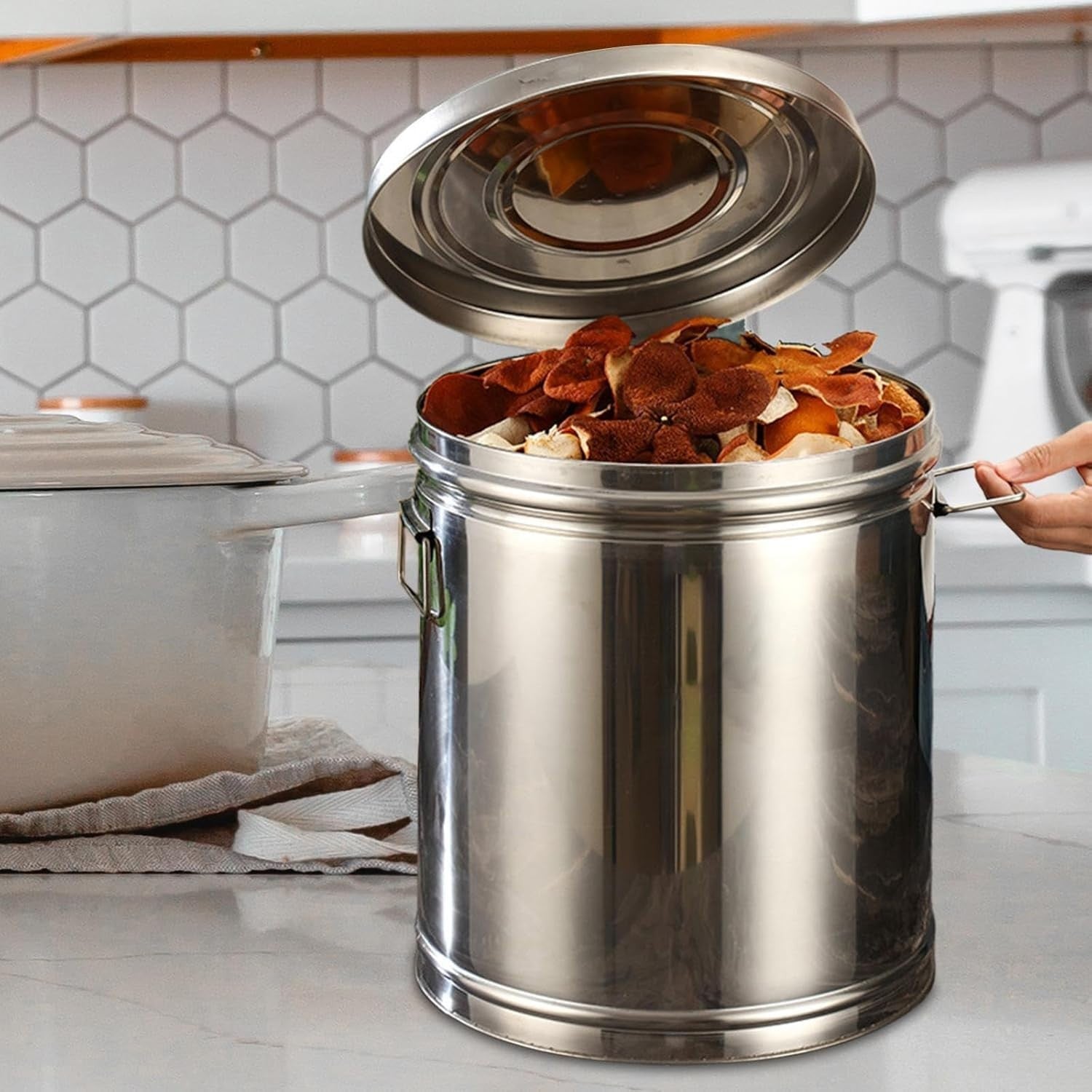 Stainless Steel Airtight Rice Storage Container Large Grain Canister