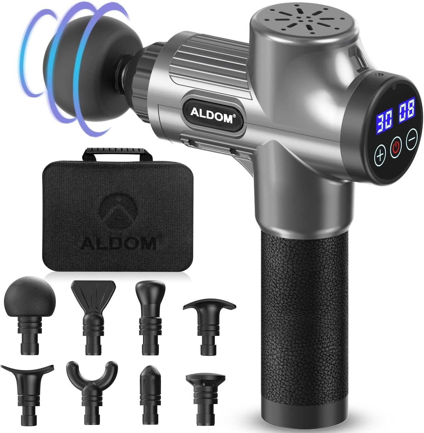 Deep Tissue Massage Gun 30 Speed USB-C Quiet Percussion Muscle Recovery