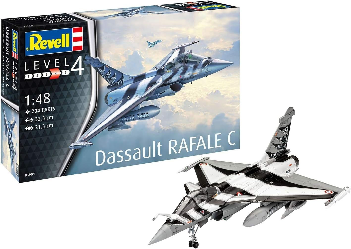 Plastic Model Kit Dassault Rafale C 1:48 Scale Military Jet Aircraft DIY Set