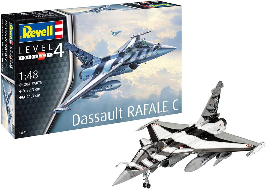 Plastic Model Kit Dassault Rafale C 1:48 Scale Military Jet Aircraft DIY Set