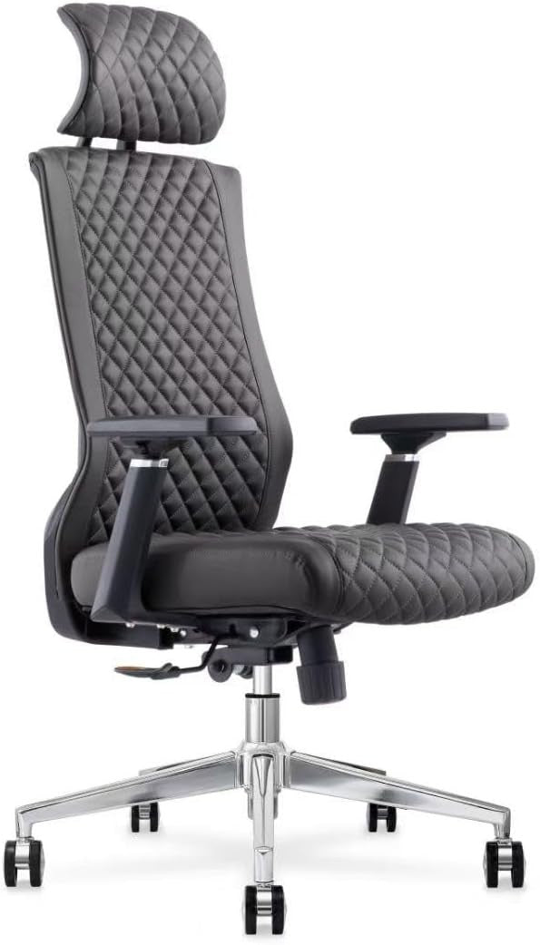 High Back Ergonomic Office Gaming Chair Adjustable Recline Faux Leather Black