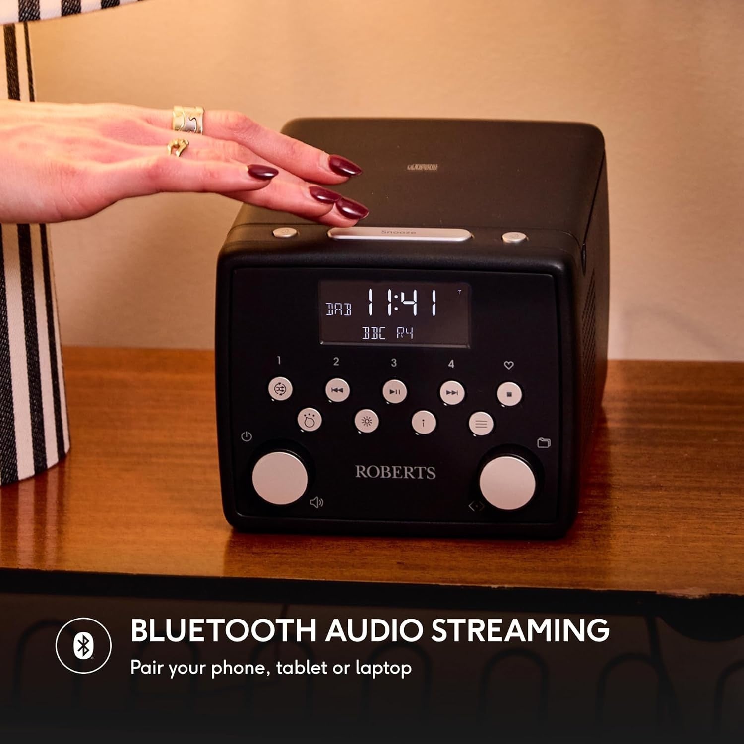 FM/DAB/DAB+ Digital Radio with Bluetooth, CD Player & Alarms