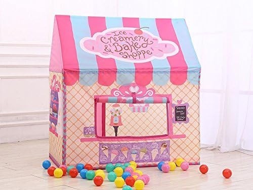 Kids Ice Cream Shop Play Tent Indoor Outdoor Bakery Playhouse Pink