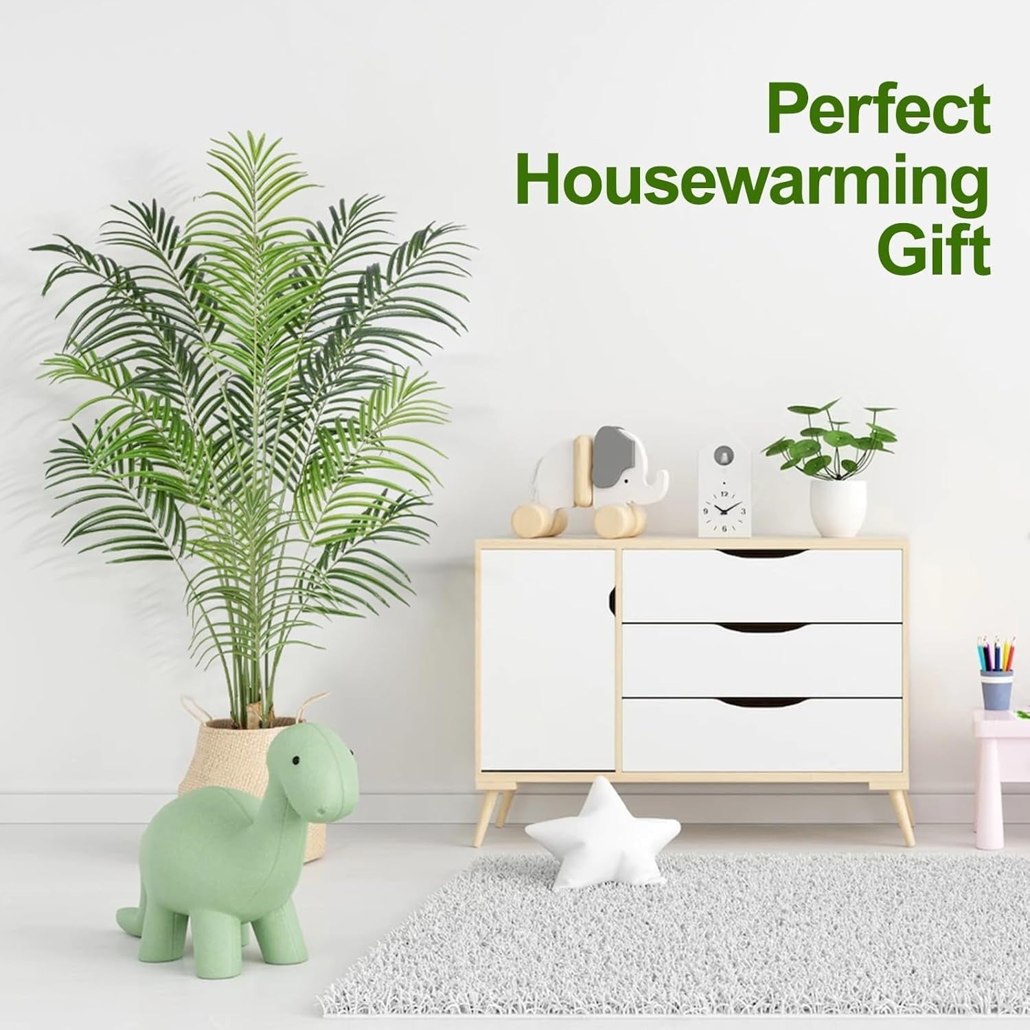 2pcs 170cm Artificial Palm Tree Faux Tropical Indoor Outdoor Home Decor Plant