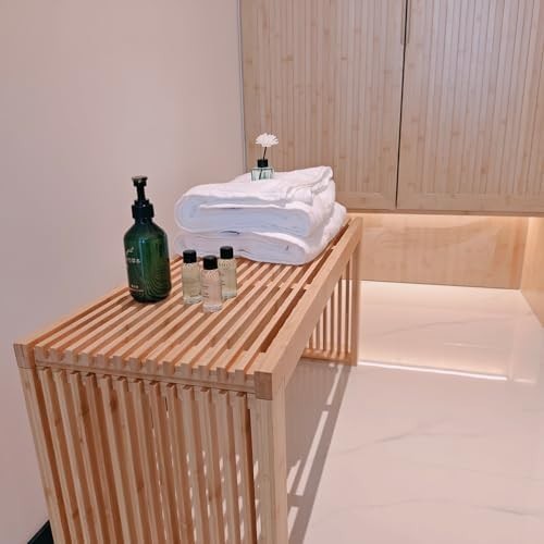 Modern Black Wooden Slatted Bench Sleek Indoor Seating Storage Entryway Décor