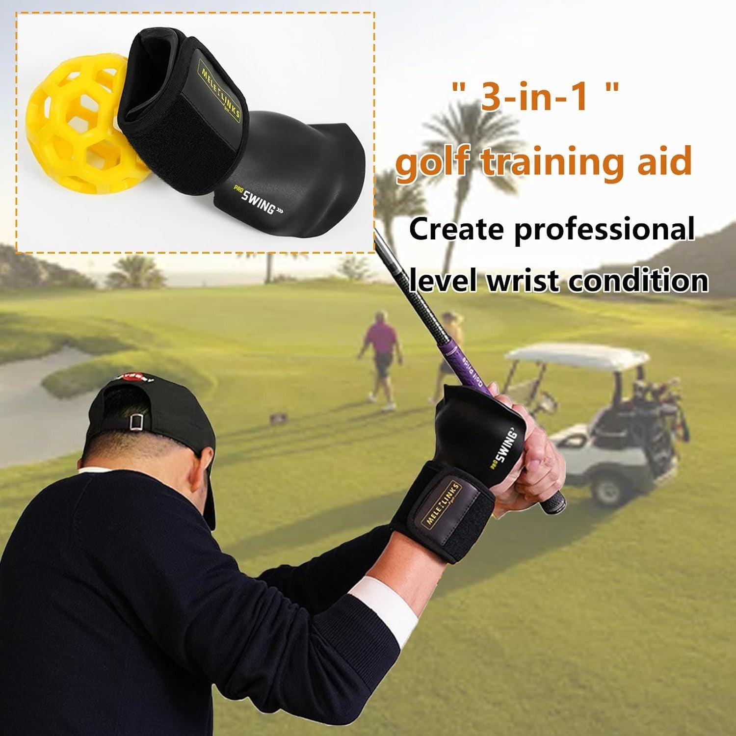 Golf Swing Trainer Ball Wrist Training Aid Set