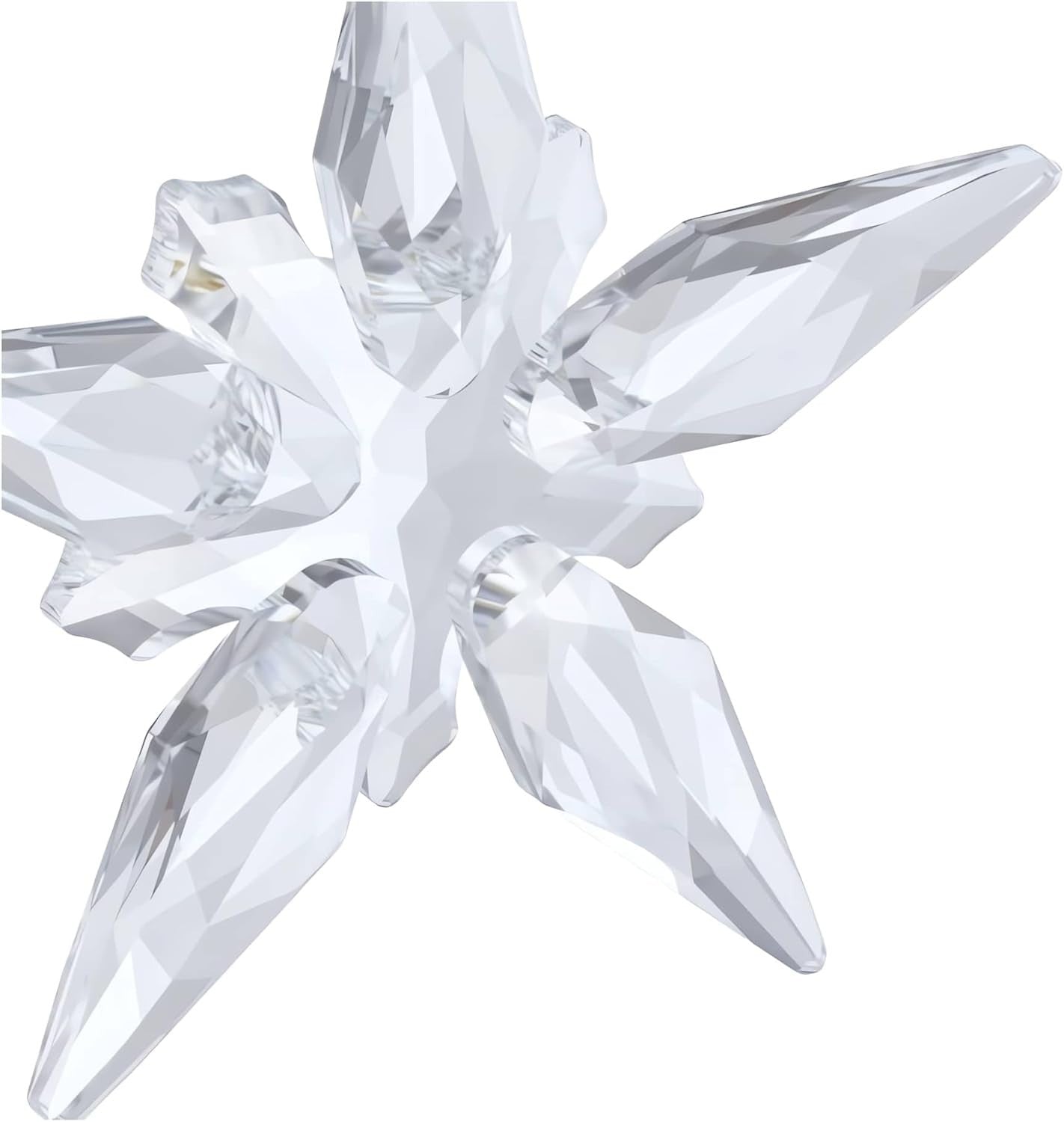 Clear Crystal Star Ornament 2025 • Faceted Glass Decor • Luxury Hanging Holiday