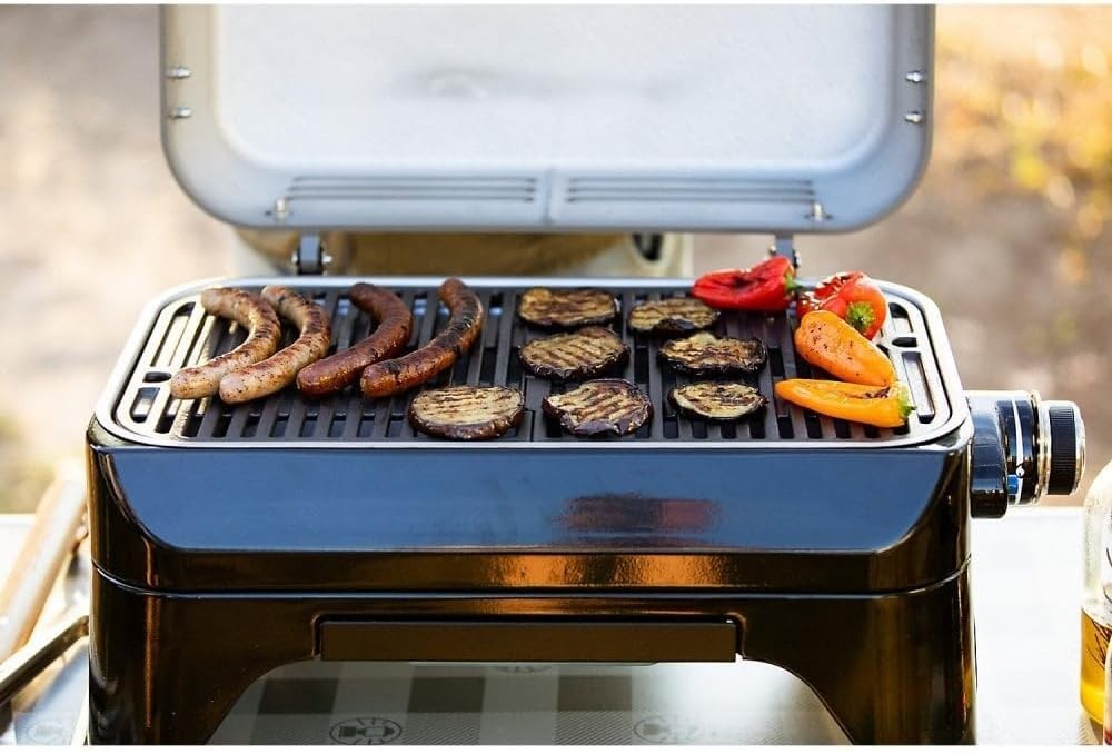 Portable Gas BBQ Grill Tabletop Outdoor Camping Picnic Caravan Compact High Heat