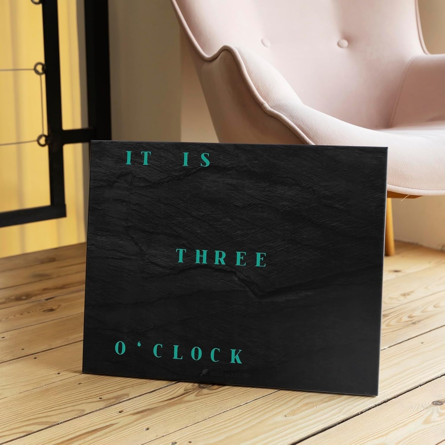Modern LED Word Clock Wall Art - Digital Time Display, App Control, Silent