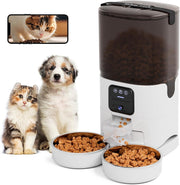 Automatic Cat Feeder Camera 7L Dual Bowl WiFi App Control 1080P HD