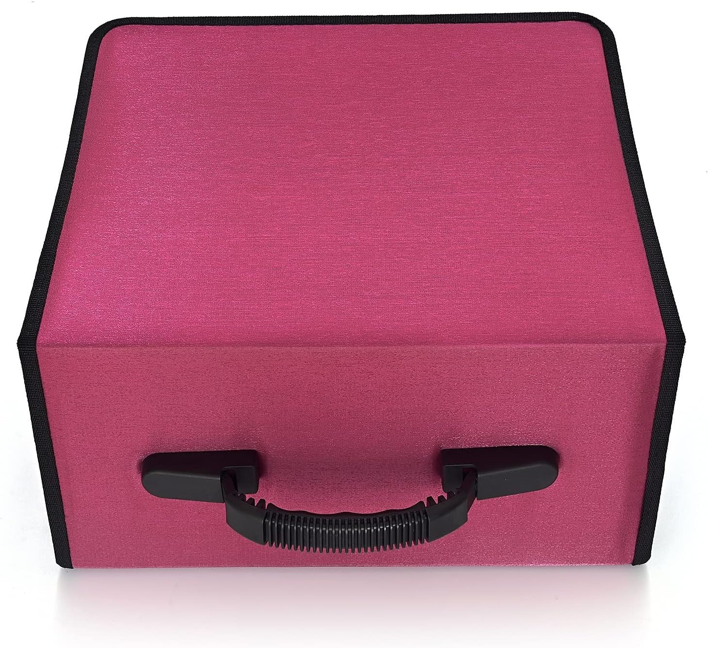 432 CD DVD Storage Case Organizer Binder Wallet Zipper Holder Red