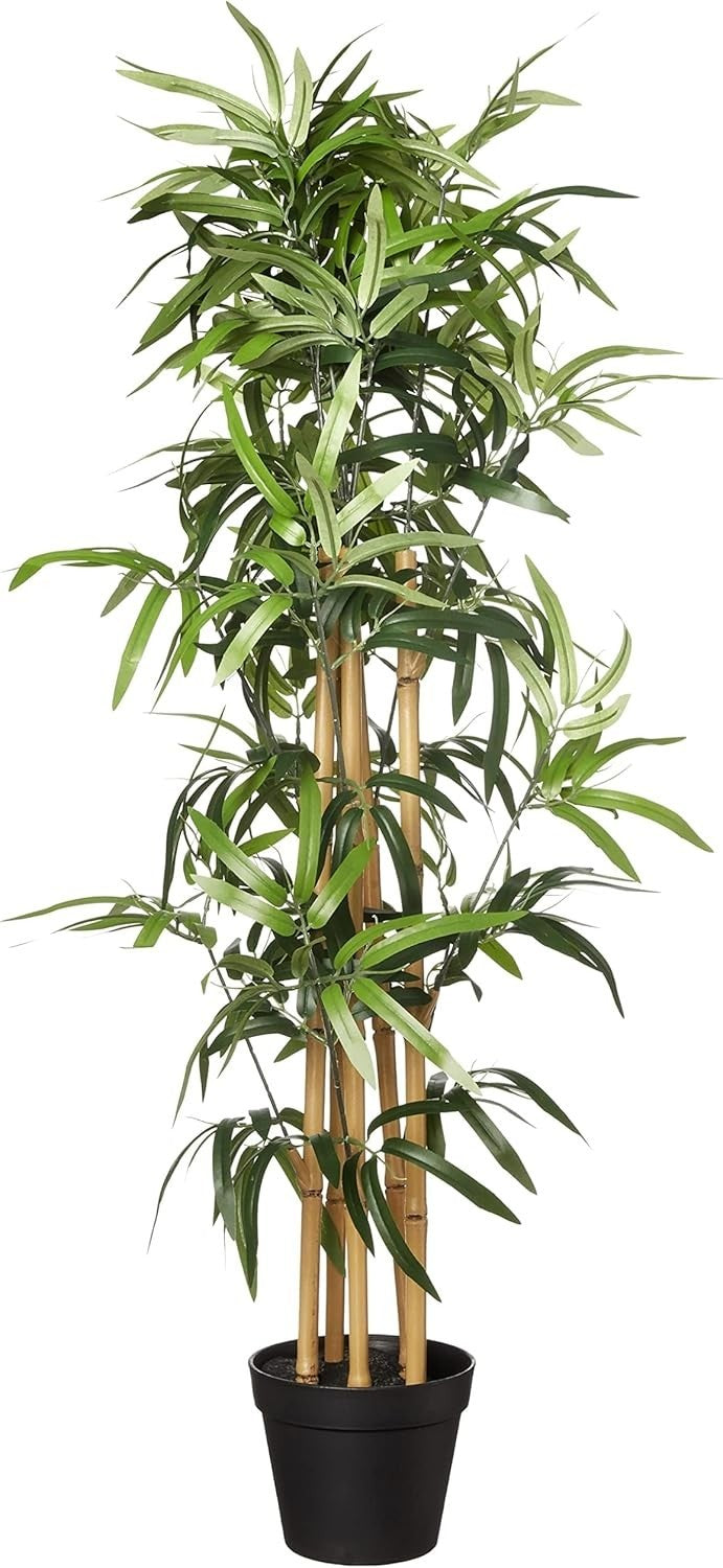 100cm Artificial Bamboo Tree Plant in Pot Faux Green Indoor Office Home Decor