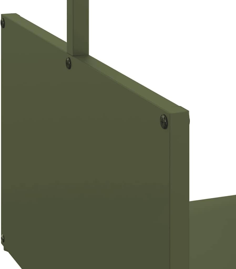 Heavy Duty Firewood Log Rack Indoor Outdoor 40x40x40cm Metal Storage