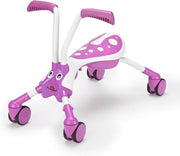 4 Wheel Toddler Balance Bike Foldable Ride On Trike 360 Wheels Pink