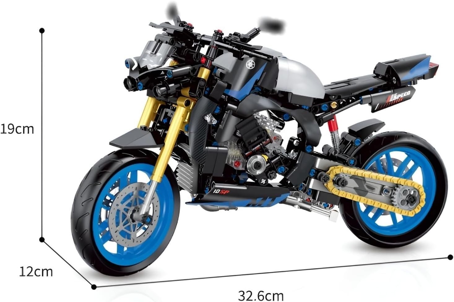 Tech Motorcycle Building Blocks Set - 638 Pcs STEM Toy for Kids & Teens