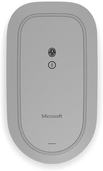 Slim Bluetooth Mouse Silver Low Profile 12 Month Battery