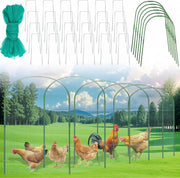2.8x19.6FT Portable Chicken Tunnel Run Garden Fence Kit