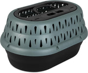 Small Dog Carrier Crate 19" Plastic Pet Travel Kennel Airline Approved