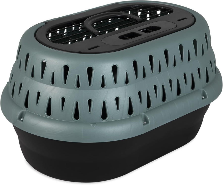 Small Dog Carrier Crate 19" Plastic Pet Travel Kennel Airline Approved