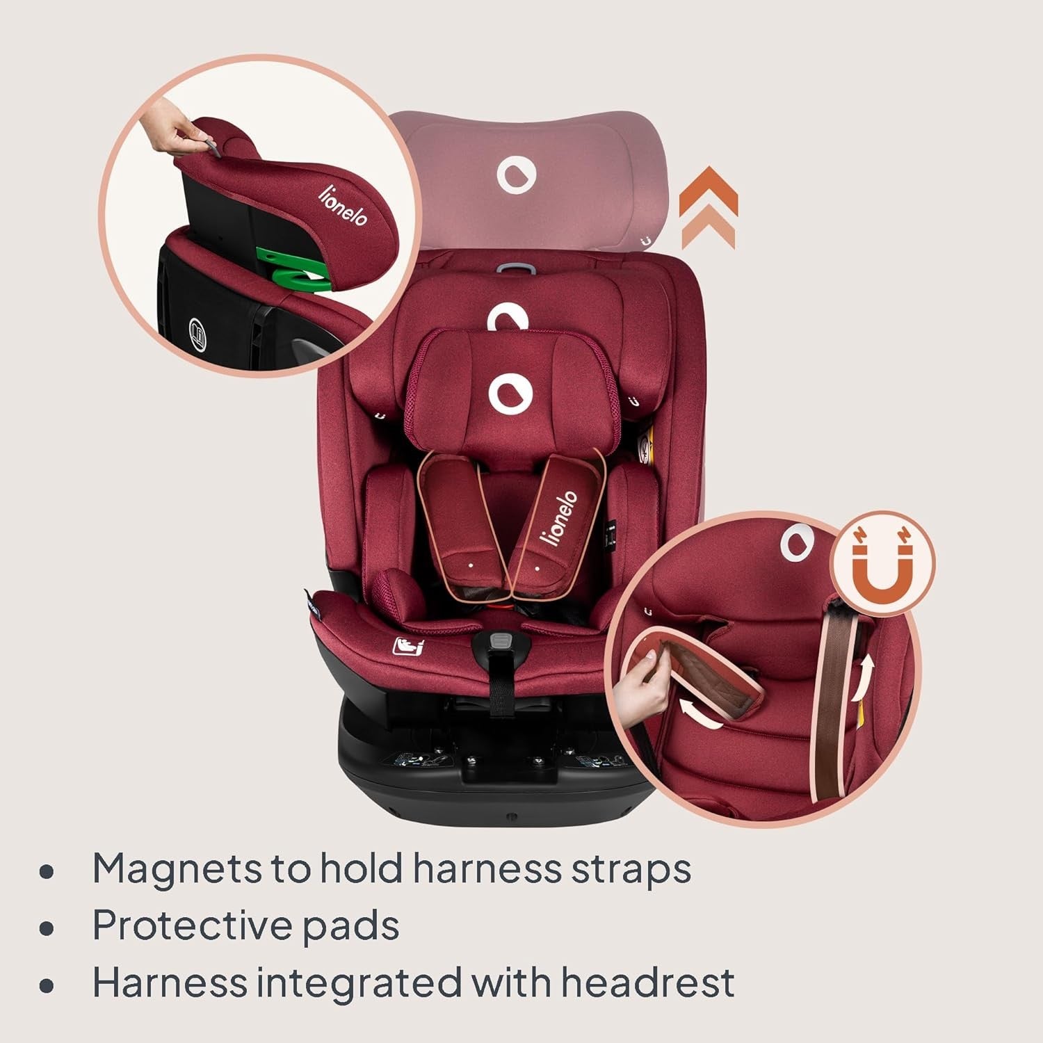i-Size Rotating Car Seat 0–12 Years ISOFIX 360° Rear & Forward Facing