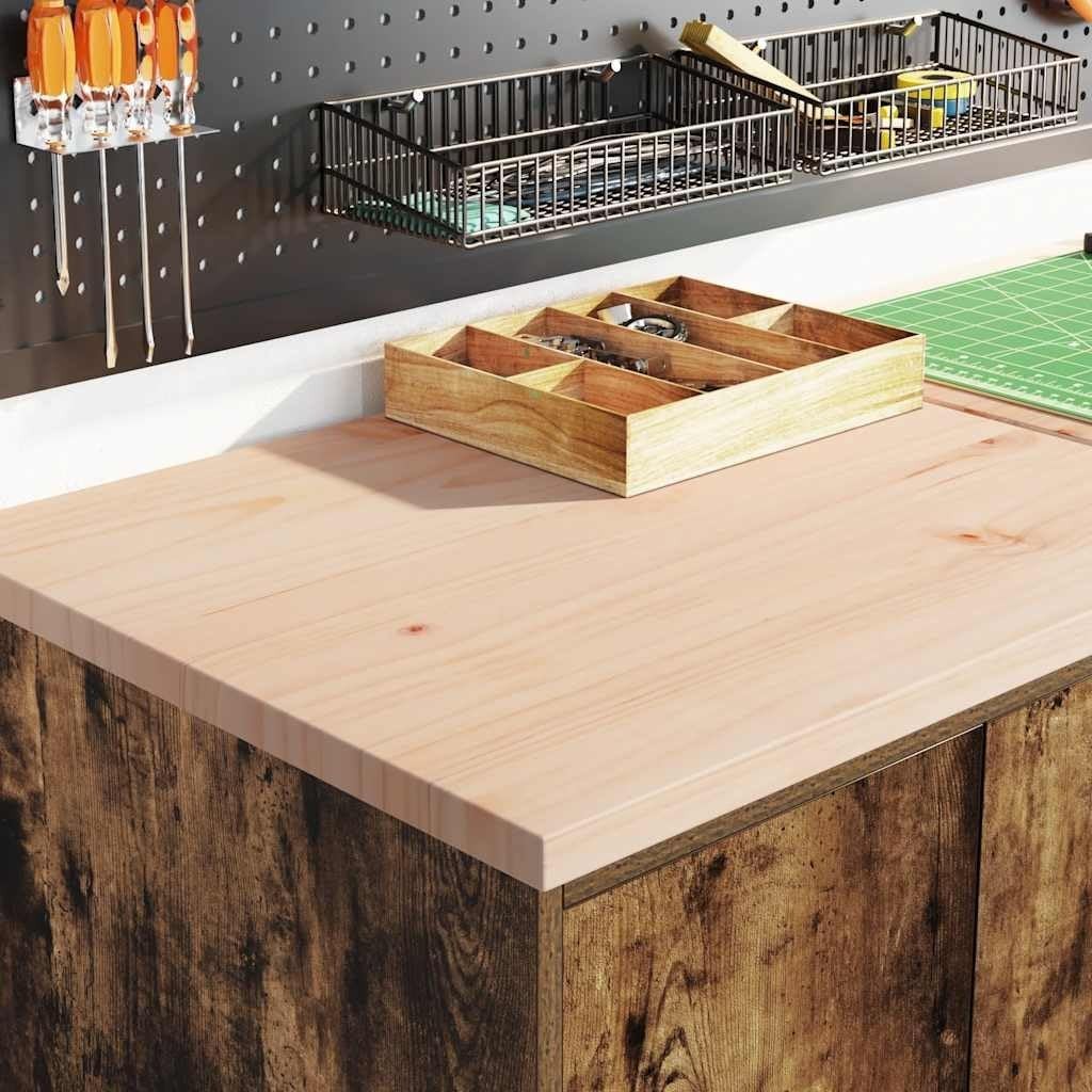 Smoked Oak Garage Storage Cabinet with Work Surface - Durable 2 Doors