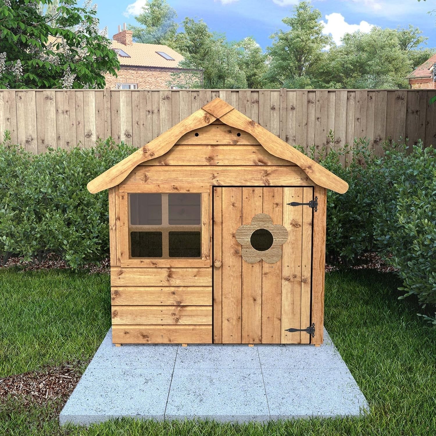 4x4 Wooden Kids Playhouse Shiplap Garden Wendy House Tongue Groove