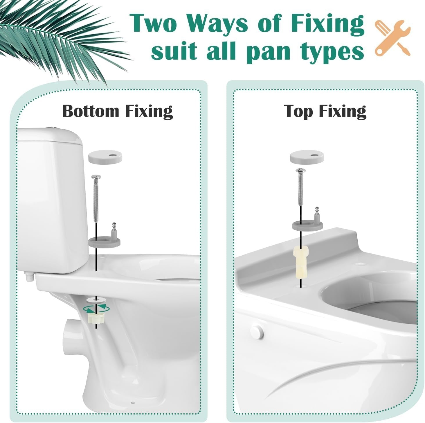 D Shape Soft Close Toilet Seat White Quick Release Antibacterial PP 46.6x36cm