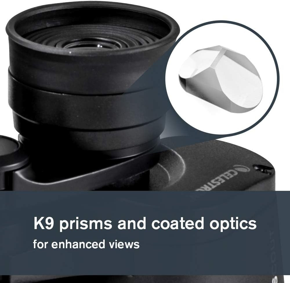 10x50 Binoculars High Power Wide View Waterproof K9 Optics for Travel Outdoors